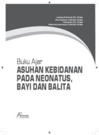 [E-BOOK] BUKU AJAR ASUHAN KEBIDANAN PADA NEONATUS, BAYI DAN BALITA