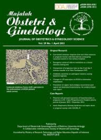 Image of Majalah Obstetri & Ginekologi Vol 29 No.1